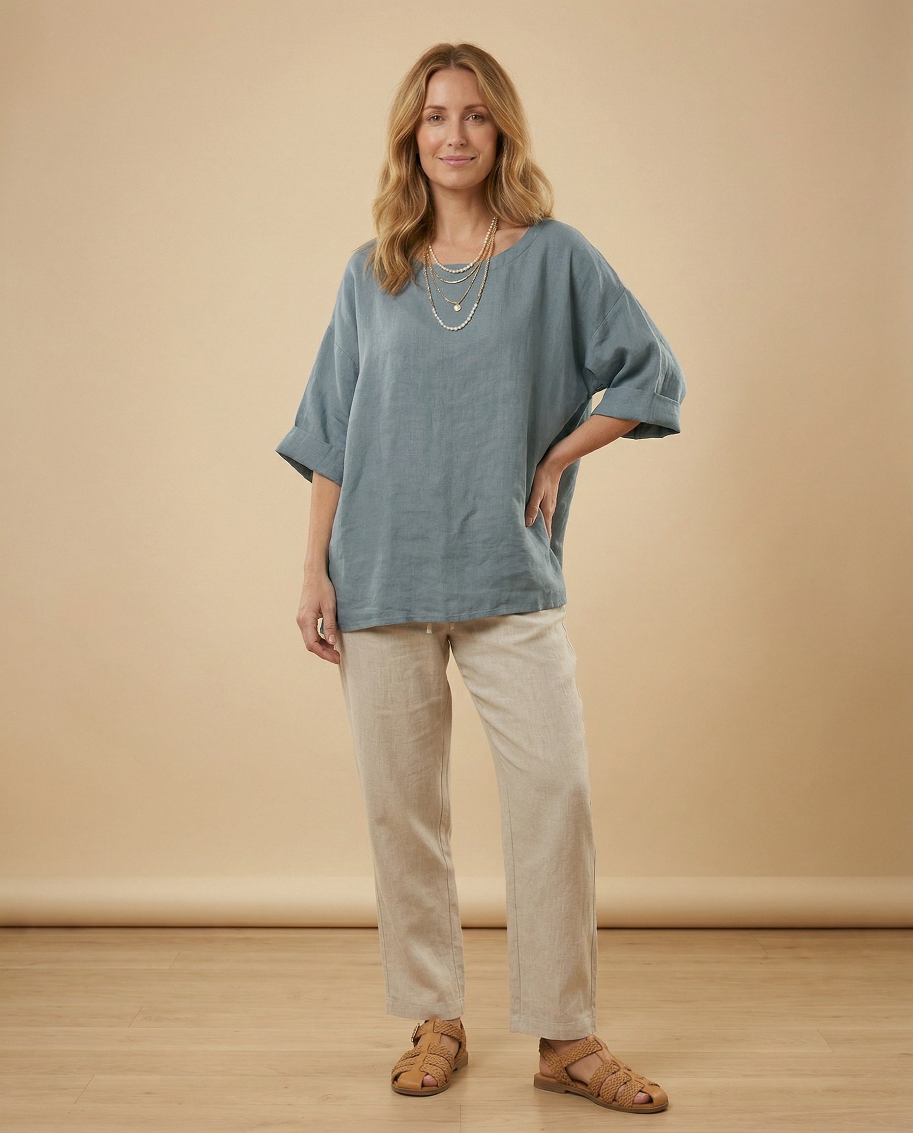The Arden Linen Top