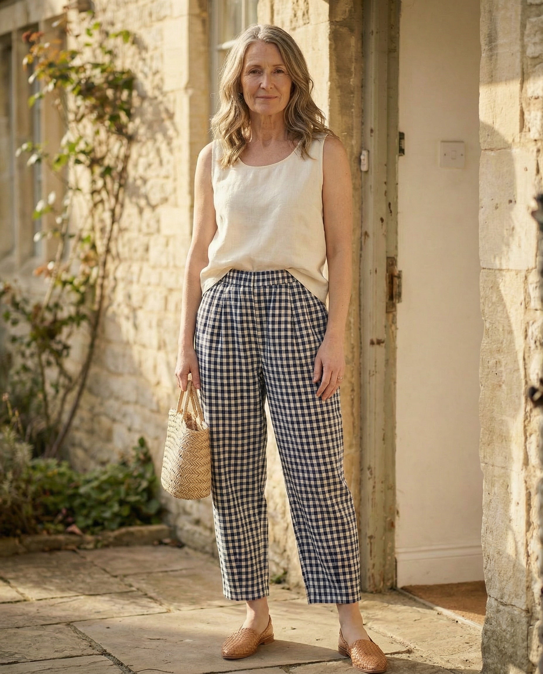 Spring Gingham Pants