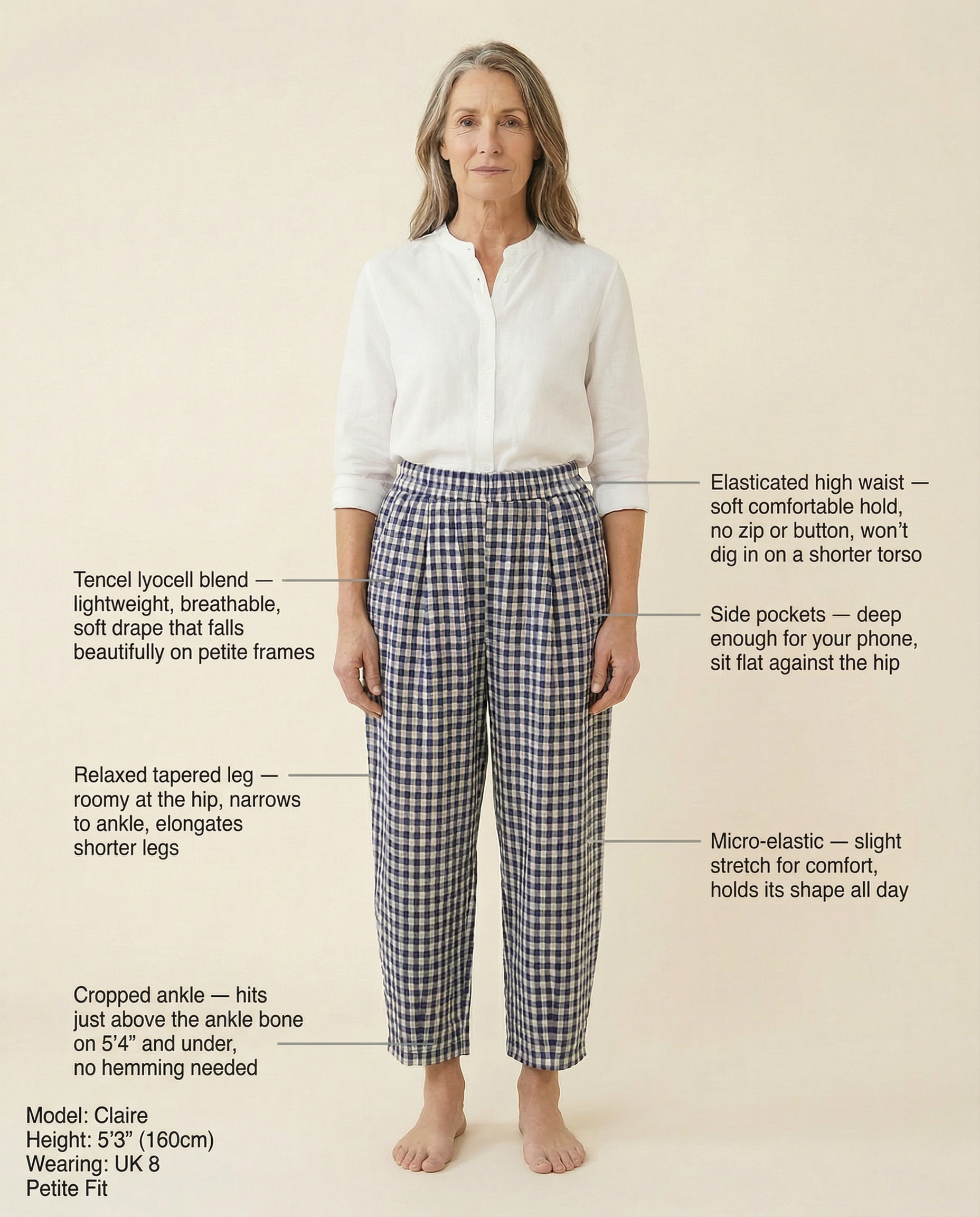 Spring Gingham Pants