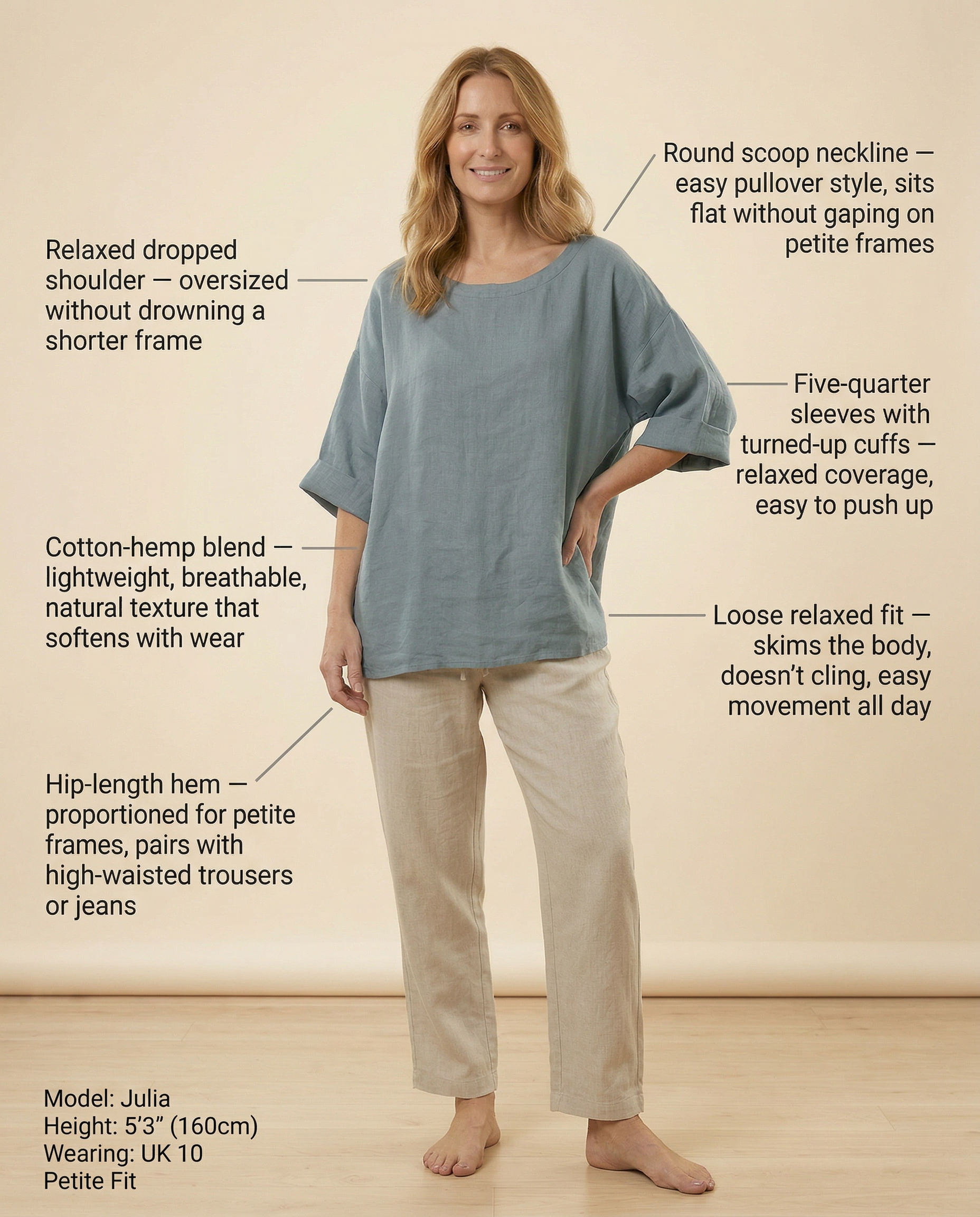 The Arden Linen Top