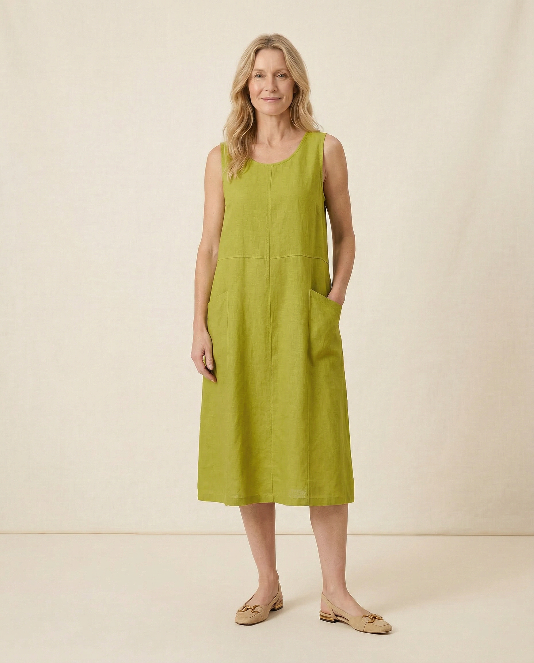 Arden Linen Midi Dress