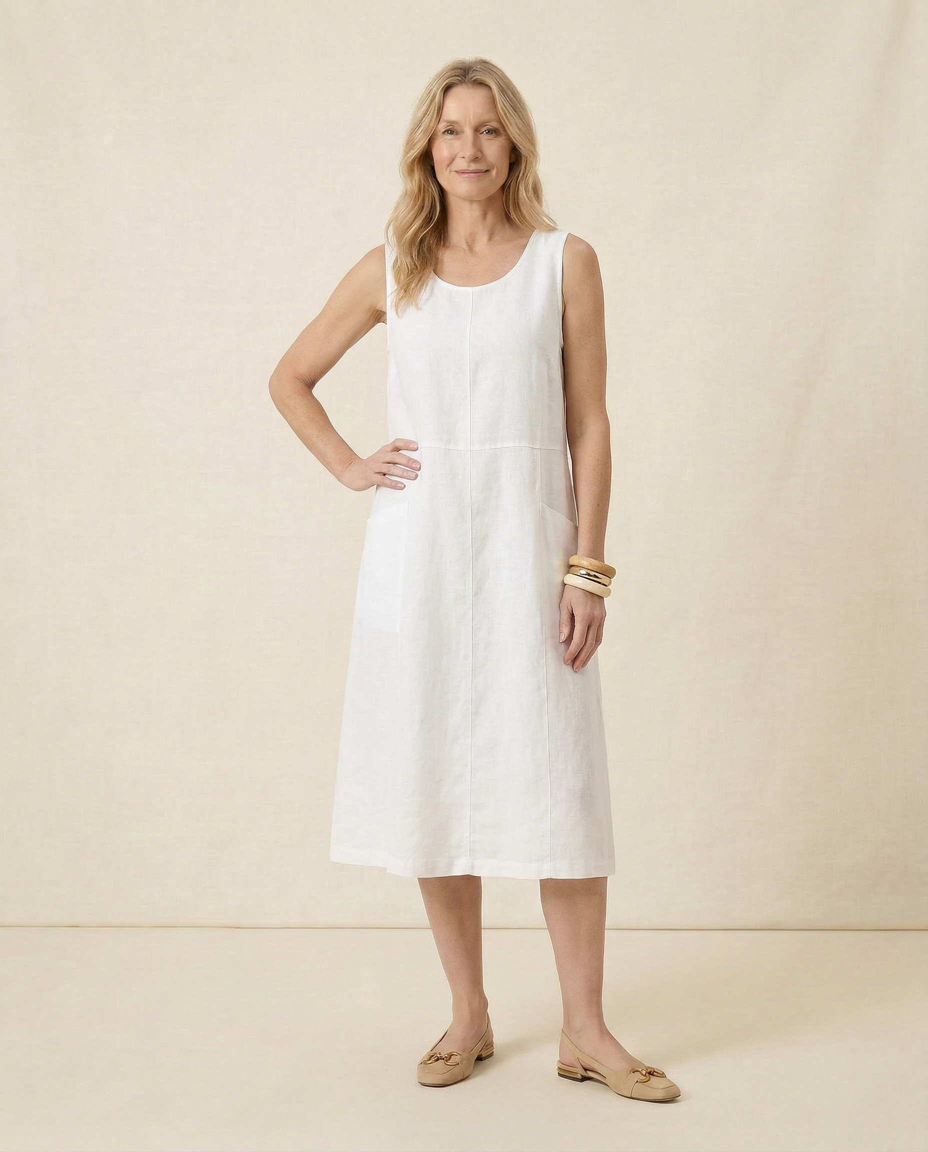 Arden Linen Midi Dress