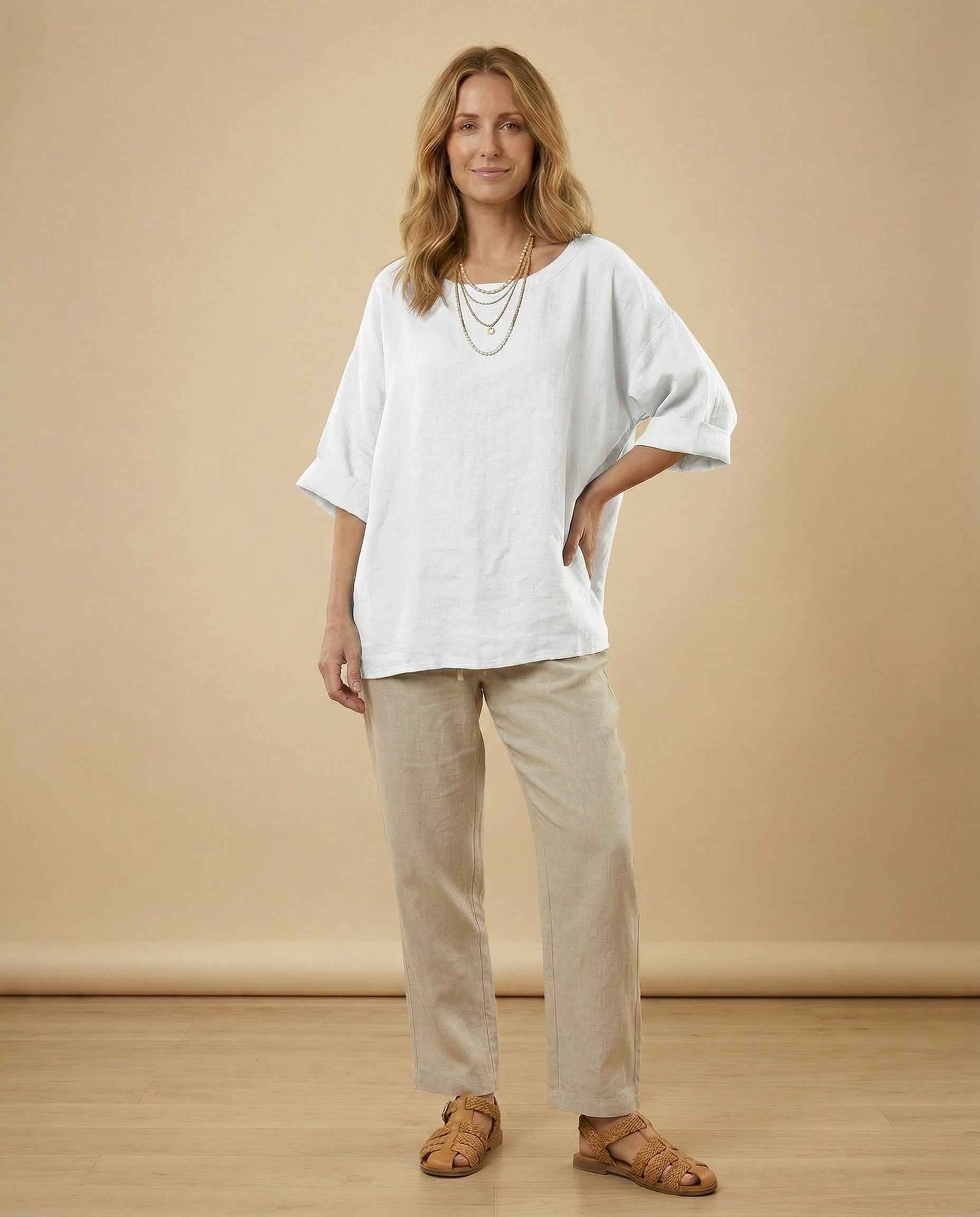 The Arden Linen Top