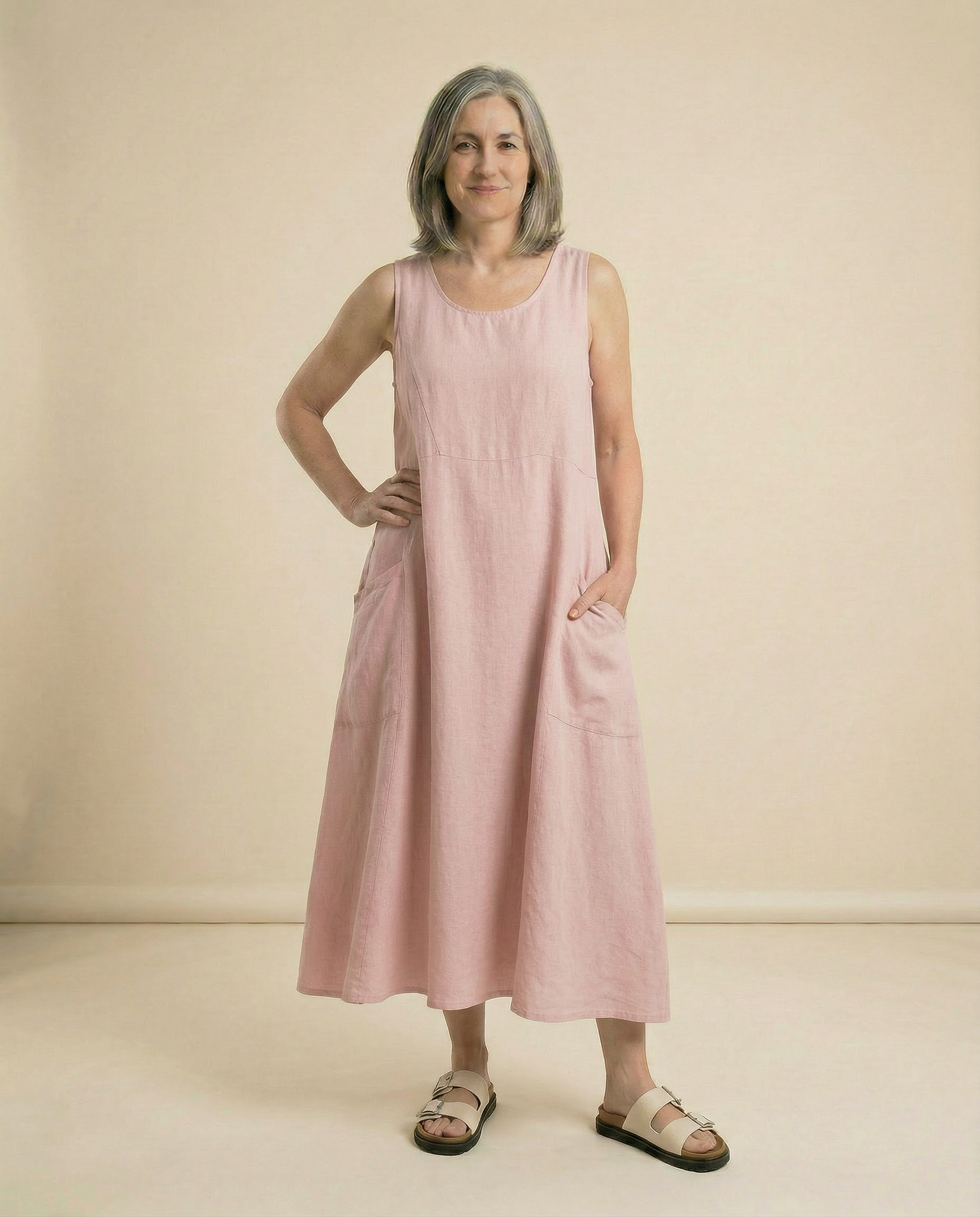 Arden Linen Dress Relaxed Fit Spring Style